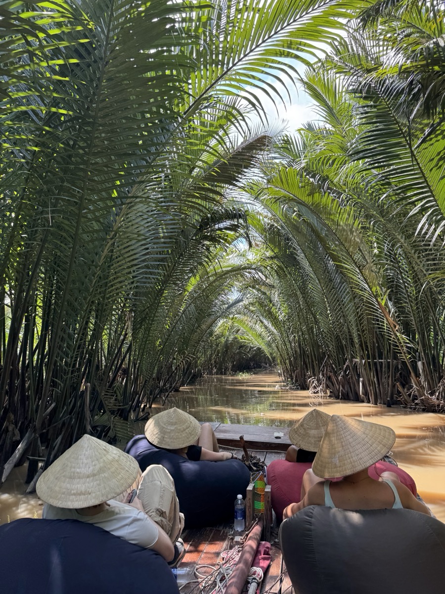 Sailboat cruise on the Mekong Delta